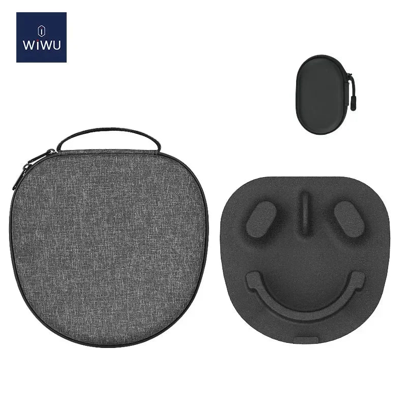 Wiwu Smart Case For Apple Airpod Max - Gray - Tashqila Wiwu Smart Case For Apple Airpod Max - Gray - Tashqila